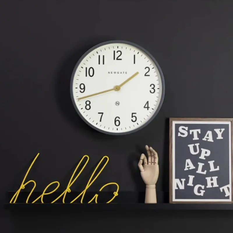 Newgate Mr Edwards Clock in Moonstone Grey-2